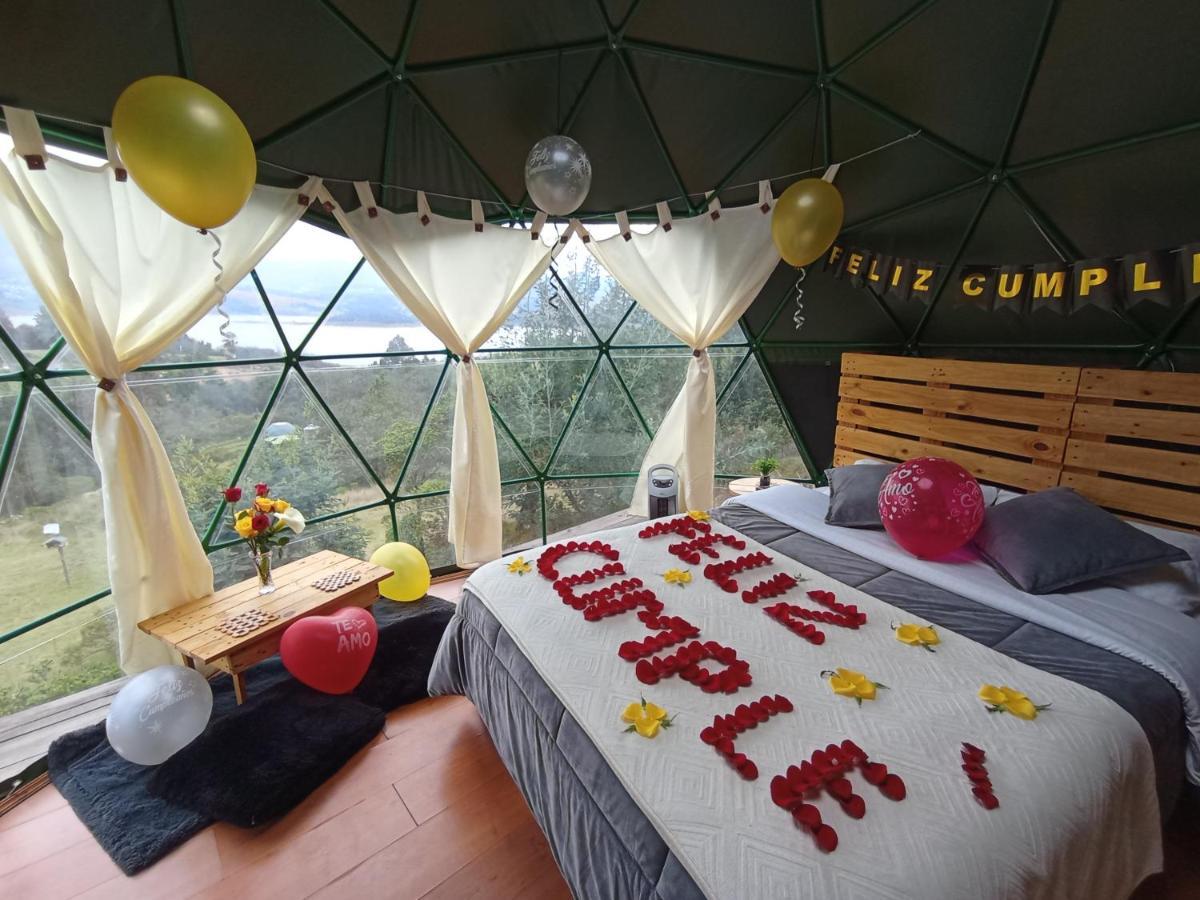 Glamping El Refugio Hotell Guatavita Exteriör bild